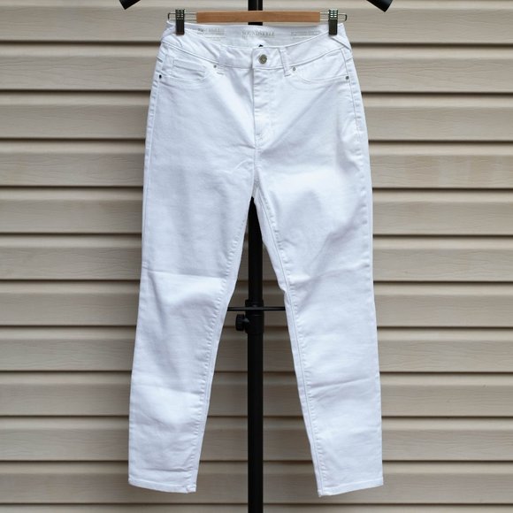 Sound Style Denim - Sound Style Platinum Stretch High Rise Ankle Jeans White Geggings